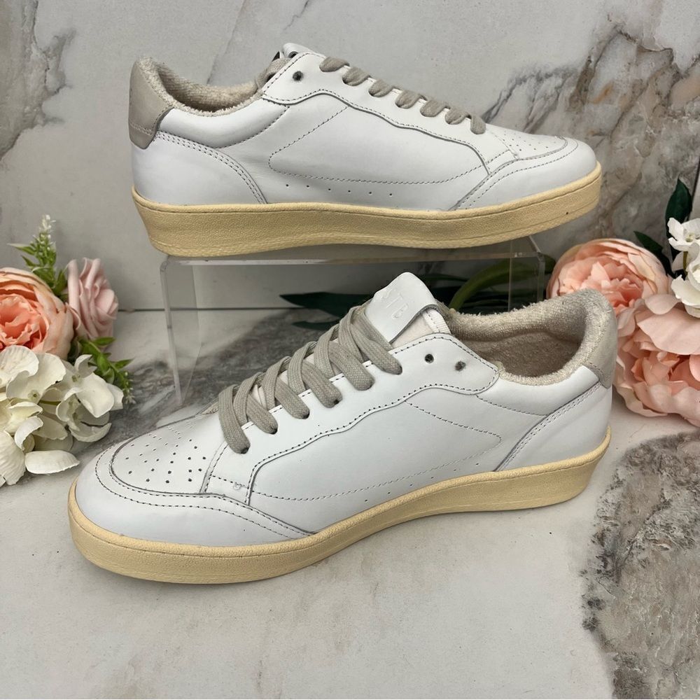 STB Shoe The Bear Babtiste Lace-Up Sneaker in White/Gray Size 8 NEW - Picture 3 of 15
